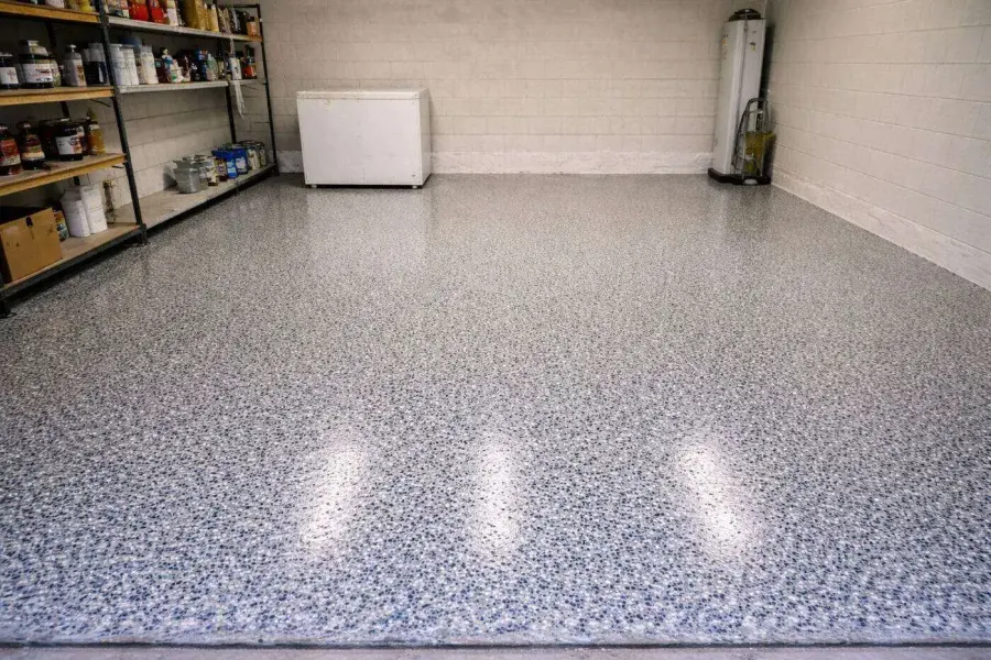 Garage floor after epoxy in Mason, OH