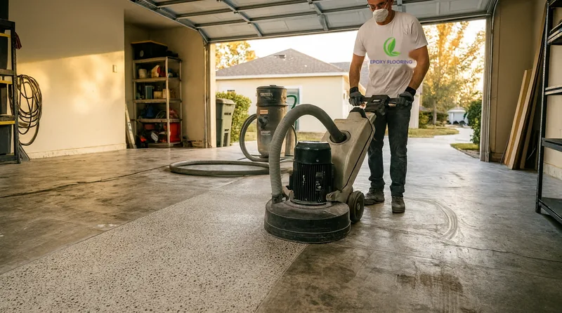 Diamond grinding concrete surface preparation